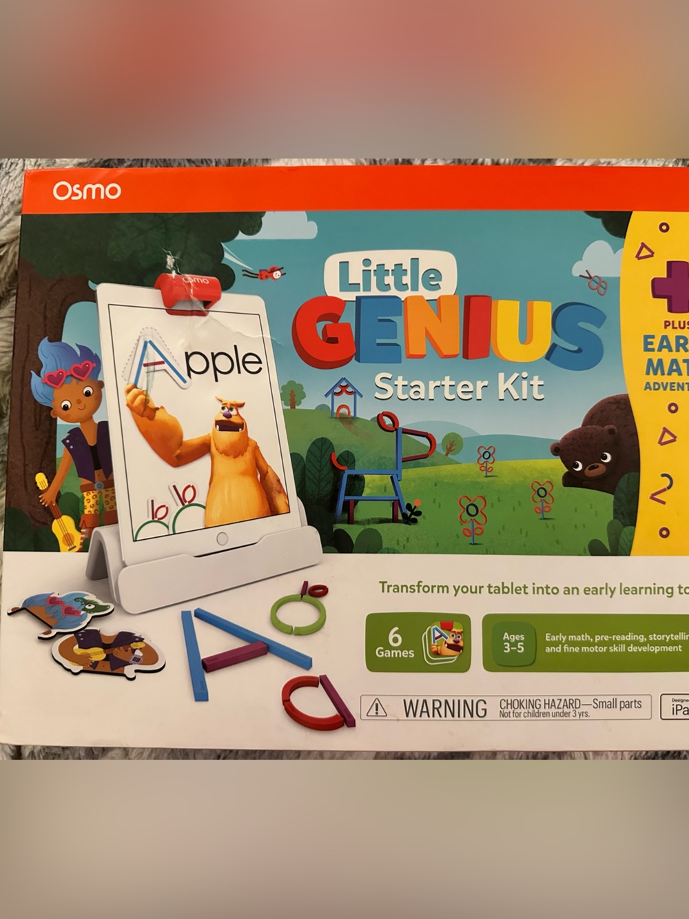 Osmo Little Genius Starter Kit - Blue & Red Early Learning Toy